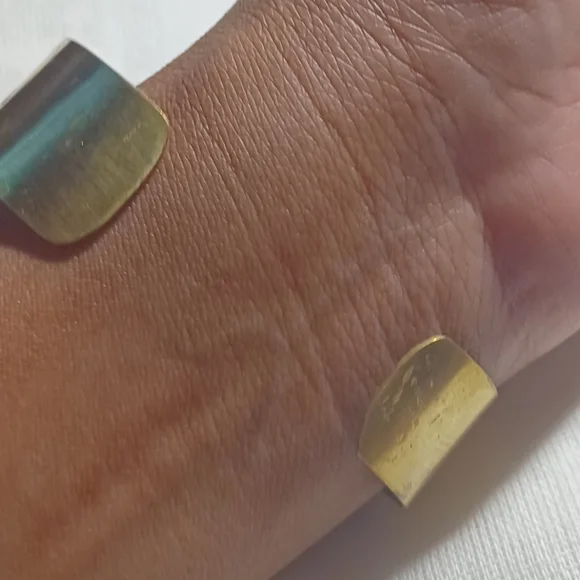 Mens vintage brass bangle sankofa symbol - Picture 2 of 5